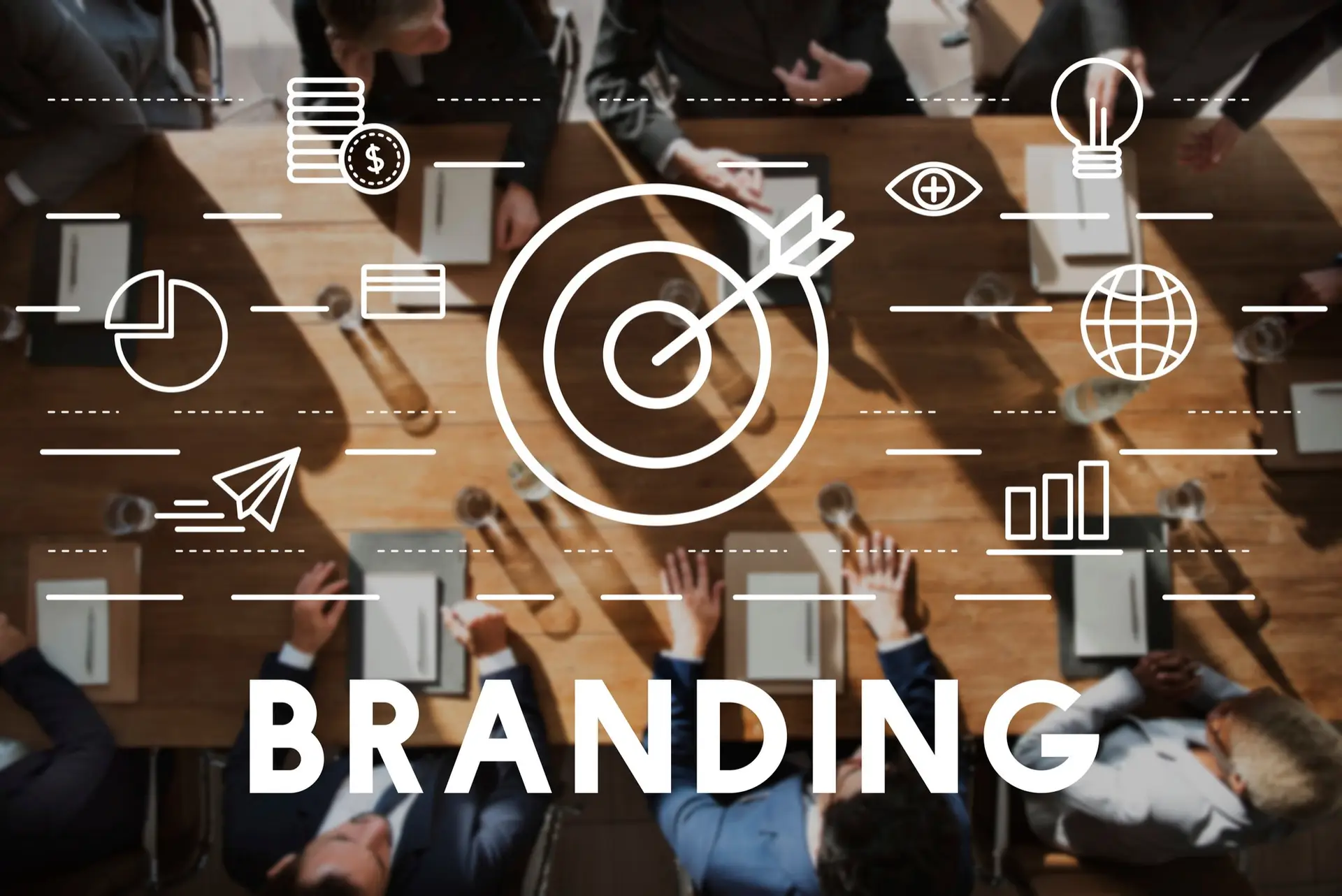 Brand. Motivational inspirational business marketing